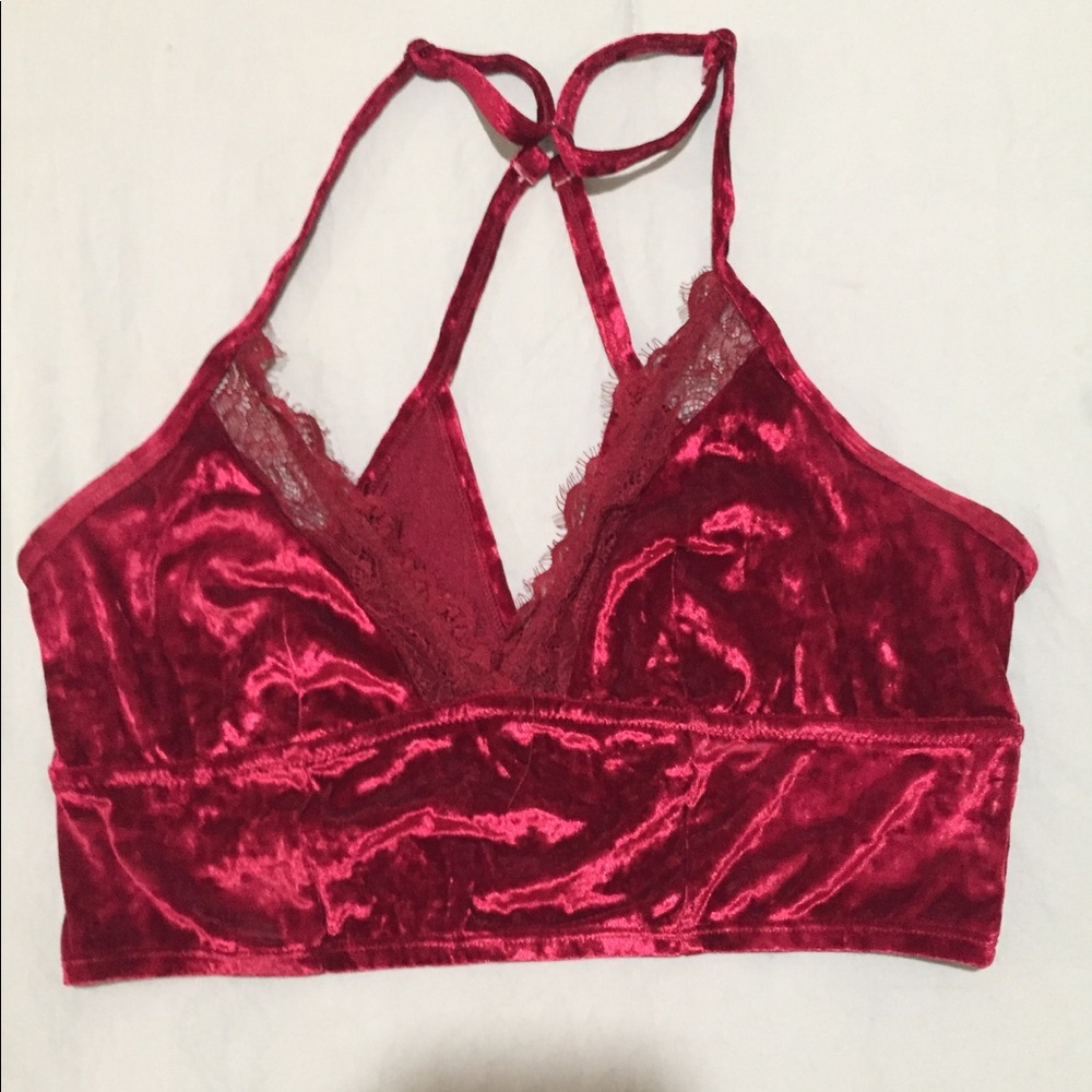 Aerie velvet bralette